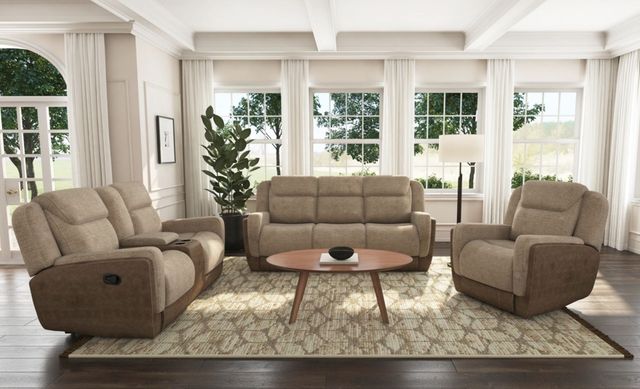 Elements International Hornet Rancho Beige Manual Glider Recliner-1