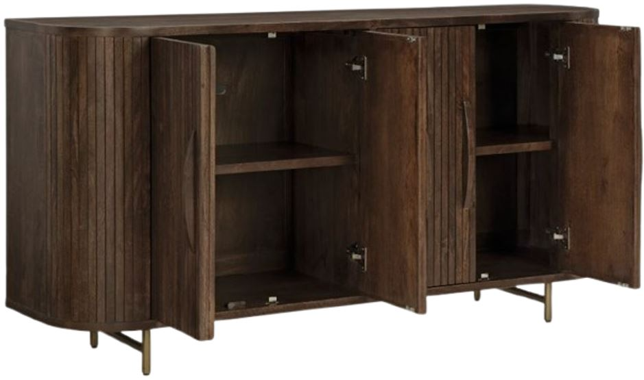 Signature Design by Ashley Amickly Dark Brown Accent Cabinet Jarons Furniture Outlet Bordentown and Lumberton NJ