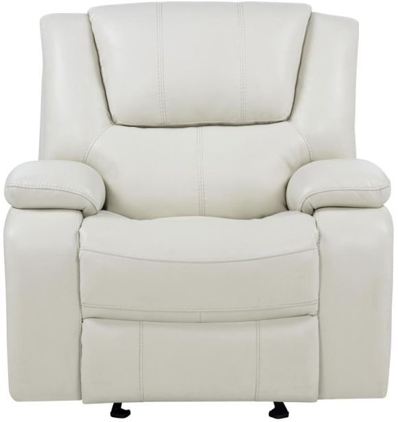 Coaster® Camila White Manual Glider Recliner Chair-4