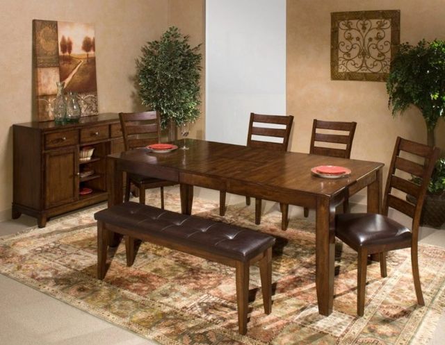 Intercon Kona Brown/Raisin Dining Bench-1