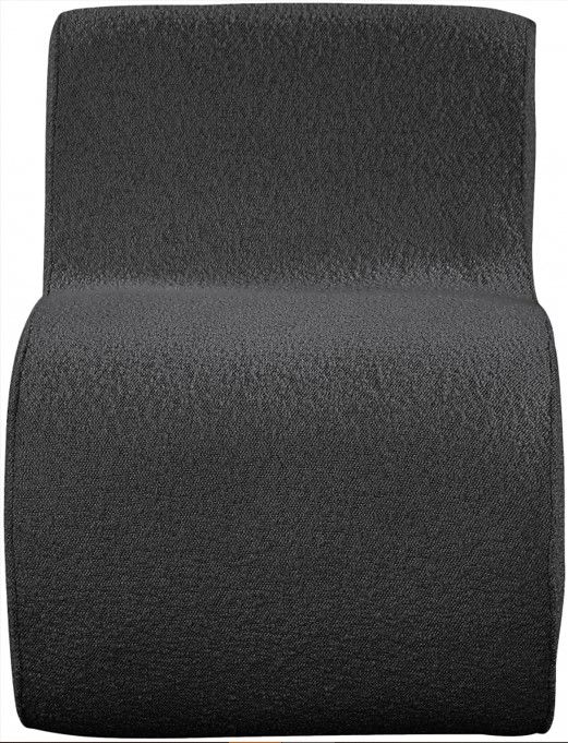 Meridian Furniture Desiree Black Boucle Fabric Accent Chair-1
