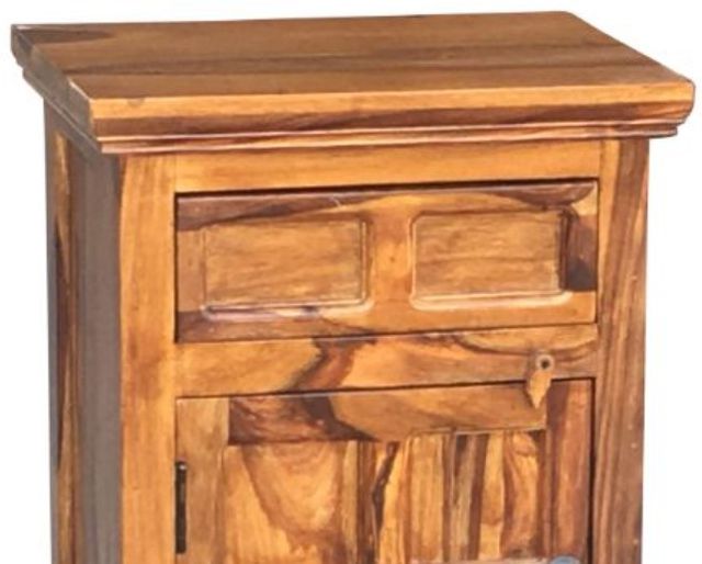 Jaipur Furniture Ganga Plus Brown Left Handle Bedside Cabinet-2