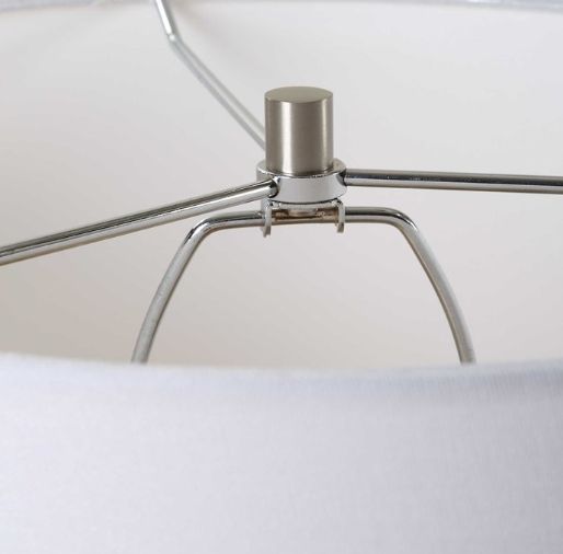 Uttermost® Clear Sky Blue Glass Table Lamp-4