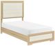 Homelegance® Sterling Natural/White Twin Panel Bed-0
