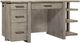 Aspenhome® Platinum Gray Linen 60" Desk with Open Shelves-0
