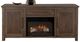 International Furniture Direct Novus Lodge Brown Fireplace TV Stand-0