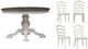 Liberty Furniture Magnolia Manor 5-Piece Antique White/Weathered Bark Dining Set-0