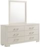 Coaster® Jessica Snow White Dresser and Mirror-0