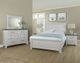 Vaughan-Bassett Sawmill Saddle Alabaster Two Tone King Louver Bed-1
