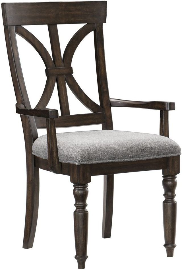 Mazin Furniture Cardano Driftwood Charcoal Arm Chair-0