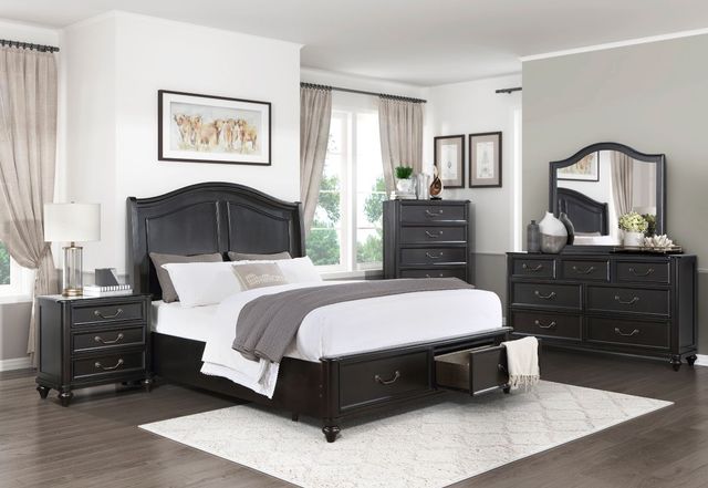 Homelegance® Herman Charcoal Brown Nightstand-1