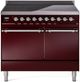 Ilve® Nostalgie II Series 40" Burgundy Pro Style Induction Range-0