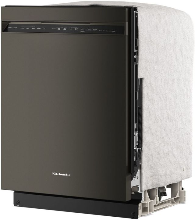 KitchenAid® 24" Black Ore 360° Max Jets™ Third Rack Front Control Built-In Dishwasher with ProDry™ System-7