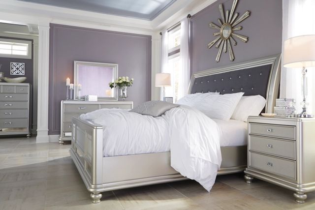 Signature Design by Ashley® Coralayne Silver California King Sleigh Bed-3