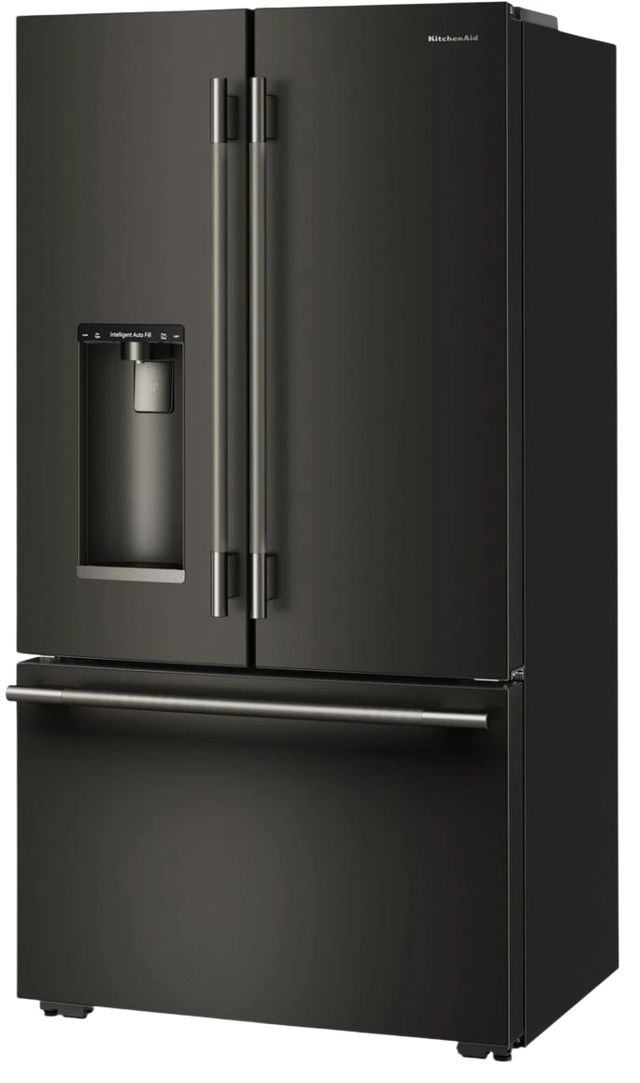 KitchenAid® 36" 23.1 Cu. Ft. Black Ore Counter Depth French Door Refrigerator with Intelligent Auto Fill-2