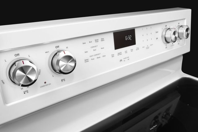 KitchenAid® 30" White Freestanding Electric Convection Range-4