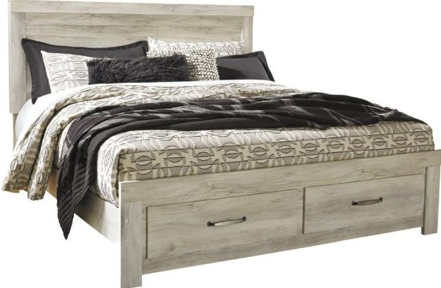 Signature Design by Ashley® Bellaby 6-Piece Whitewash King Platform Storage Bed Set-1