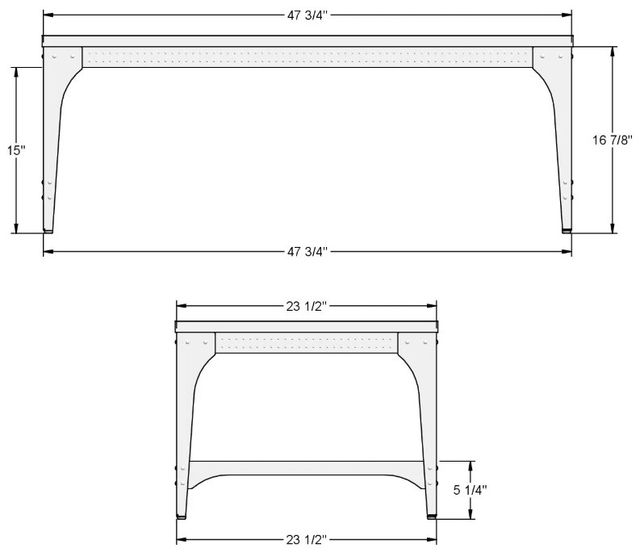 Amisco Customizable Elwood Coffee Table-2