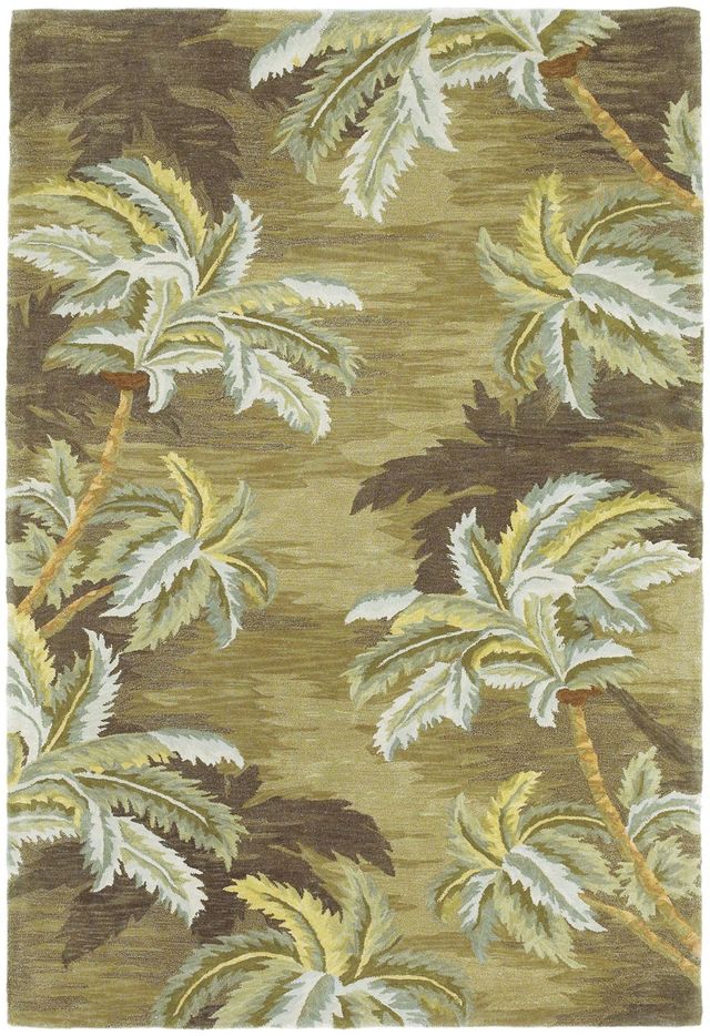 KAS Rugs Sparta Moss Palm Trees 5'x8' Rug-0