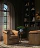 Hooker® Furniture CC Axton Checkmate Pawn Swivel Leather Club Chair-1
