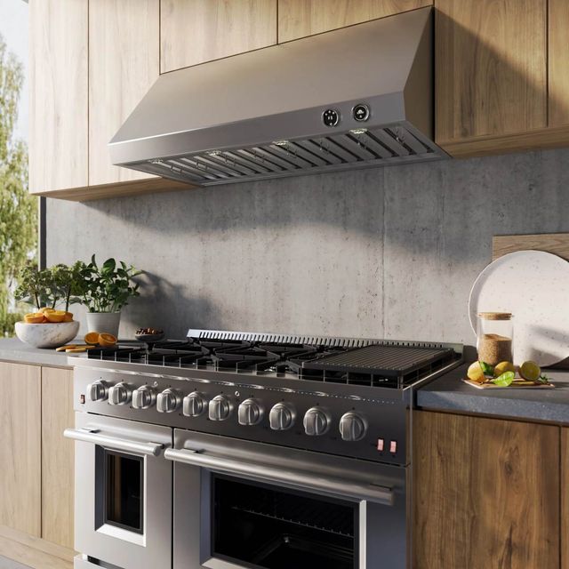 FORNO® Biagio Alta Qualita 48" Stainless Steel Wall Mounted Range Hood-1