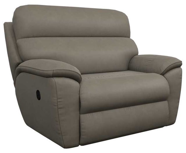 La-Z-Boy® Roman Grey Leather Manual Reclining Chair and a Half-0