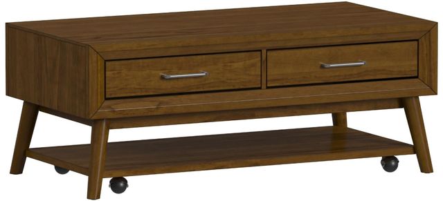 Elements International Santa Barbara Walnut Coffee Table-0