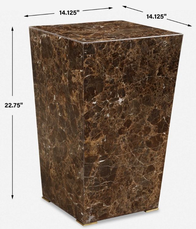 Uttermost® Poe Brown Accent Table-3