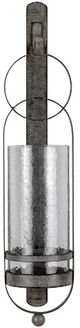 Crestview Collection Jones Black Open Metal Hanging Candle Holder-0