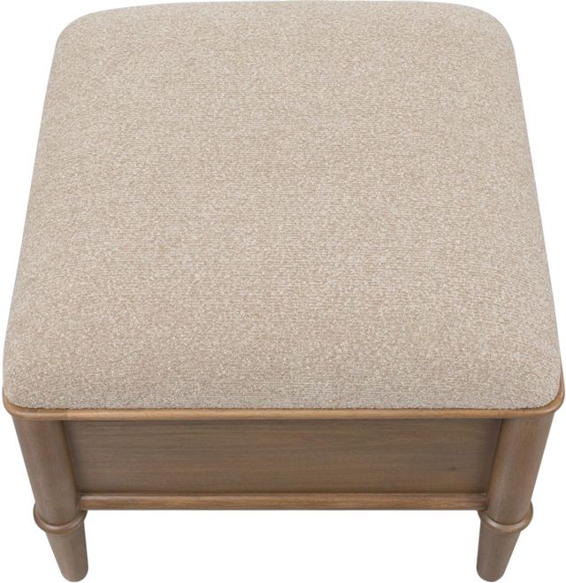 Modus Furniture Whitmore Beige/Claystone Storage Ottoman-3