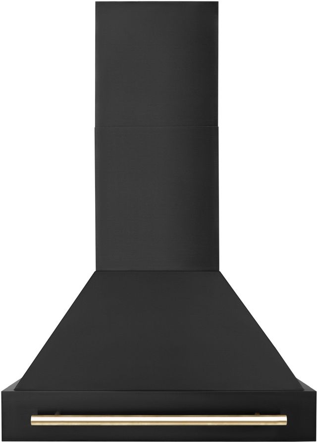 ZLINE Autograph Edition 30" Black Stainless Steel Wall Mounted Range Hood-0