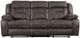 Homelegance® Madrona Dark Brown Double Manual Reclining Sofa-2