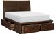 Homelegance® Logandale Brown California King Sleigh Storage Bed-3