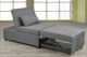 Titus Furniture Grey Transformable Ottoman/Chair/Bed-3