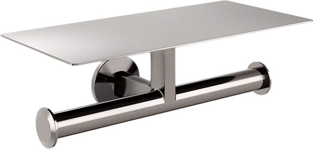 KOHLER® Components® Vibrant Titanium Covered Double Toilet Paper Holder-0