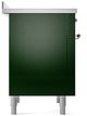 Ilve® Nostalgie II Series 36" Emerald Green Pro Style Induction Range-4