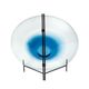 A & B Home Black/Blue Glass Charger-2