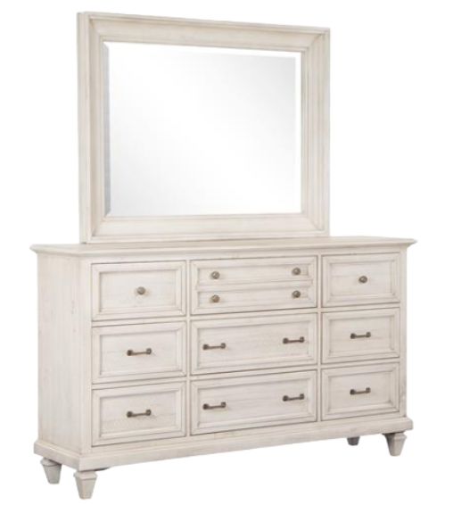 Magnussen Home® Newport White Dresser and Mirror-0