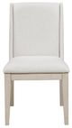 Homelegance® Tundra Antique White/Ivory Side Chair-2