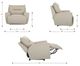 La-Z-Boy® Palmer Pewter Power Reclining Chair and a Half with Headrest-2