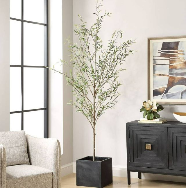 Uttermost® Abundance Charcoal/Green Potted Olive-1