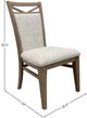 Parker House® Americana Modern 2-Piece Cotton/Weathered Natural Upholstered Dining Chair-2