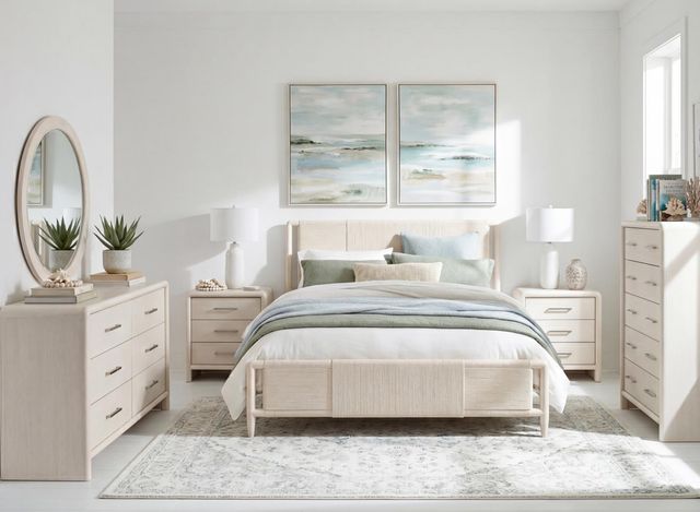 Legacy Classic Maren Fresh Canvas King Woven Panel Bed-1