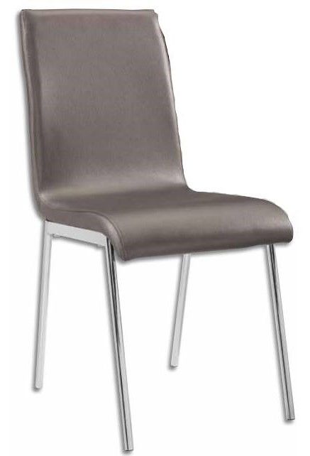 Powell® Putnam Chrome/Gray Side Chair-0