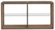 Liberty Furniture Bayhill Trellis Glass Top Sofa Table with Black/Honey Base-2