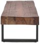 Classic Home Duarte Black/Rustic Brown 74" Bench-2