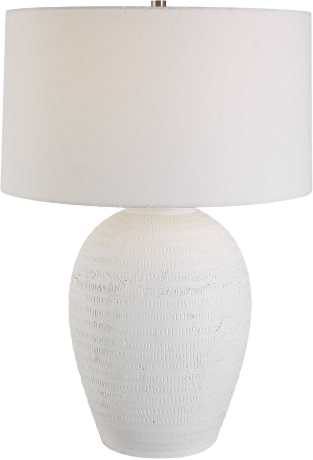 Uttermost® Reyna Chalk White Table Lamp-3