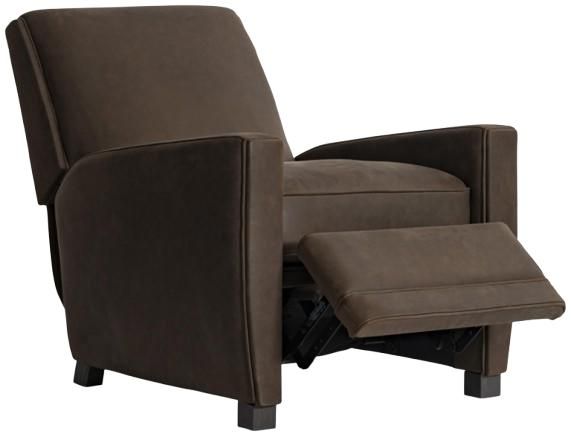Bernhardt Bastille Bernhardt Living Brown Leather Manual Recliner-1