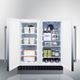 Summit® 5.4 Cu. Ft. Stainless Steel Under the Counter Refrigerator-2