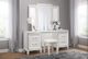 Homelegance® Tamsin White Metallic Vanity Stool-1